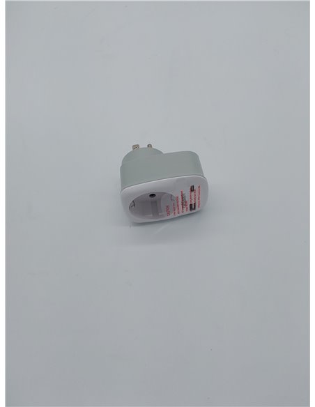 TESSAN Adaptador Enchufe Australia Argentina Chino Adaptador de Viaje con 2 USB, Español 2 Patas Europa hacia 3 Pata China para 