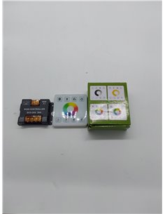 TOPAI Controlador led Dimmer de panel táctil DC 5V-24V 15A*2(Potencia máxima 12V 360W/24V 720W) Regulador de brillo ajustable pa 2