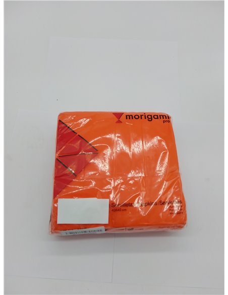 Morigami, Servilleta Tamaño Estándar, Pliegue 1/4, Punta Punta, 50 servilletas       