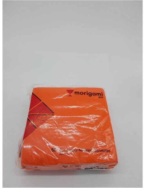 Morigami, Servilleta Tamaño Estándar, Pliegue 1/4, Punta Punta, 50 servilletas       