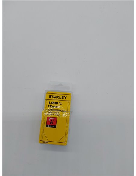 STANLEY 1-TRA208T - Grapa tipo a (5/53/530) 12mm - 1000 u.       