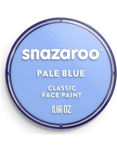 Snazaroo - Pintura facial y corporal, 18 ml, color azul pálido, profesional a base de agua, pastilla de aquacolor individual par