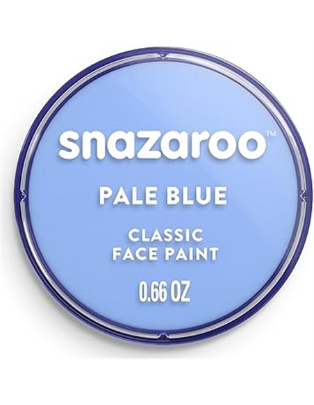 Snazaroo - Pintura facial y corporal, 18 ml, color azul pálido, profesional a base de agua, pastilla de aquacolor individual par
