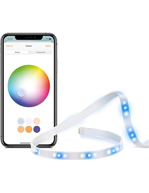 EVE Light Strip - Tira de luz LED inteligente, luz blanca de espectro completo y a color, 1800 lúmenes, no necesita centralita, 