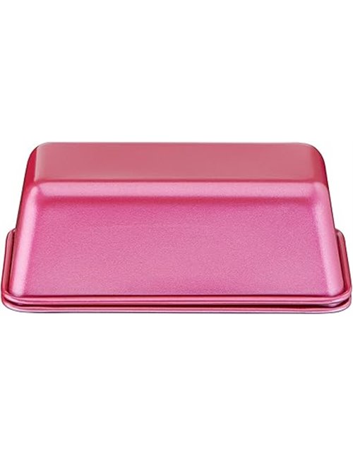 Tefal Creabake - Set 2 Moldes Bizcochos Creabake, Moldes repostería, 12.5 cm y 6.5 cm, revestimiento antiadherente, sistema apil