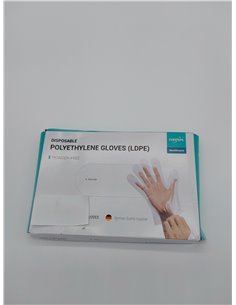 EUROPAPA 200 Unidades De Guantes Desechables De LDPE En Caja, Guantes Desechables Sin LÁTex, Sin Polvo (Mujer 200)        2