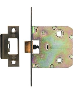Amig - Picaporte Unificado Mod.2100 para Puertas de Madera de Paso a Baños, Cocinas o Habitaciones | Cierre de Embutir de Acero 