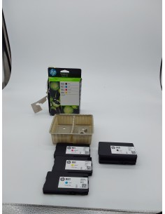 HP 950-951 6ZC65AE, Negro, Cian, Magenta y Amarillo, Cartuchos de Tinta Originales, Pack de 4, para impresoras HP Officejet Pro 