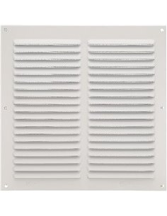 Amig - Rejilla Cuadrada de Aluminio con Mosquitera | Rejillas de ventilación para salida de aire | Ideal para techo de cocina y 