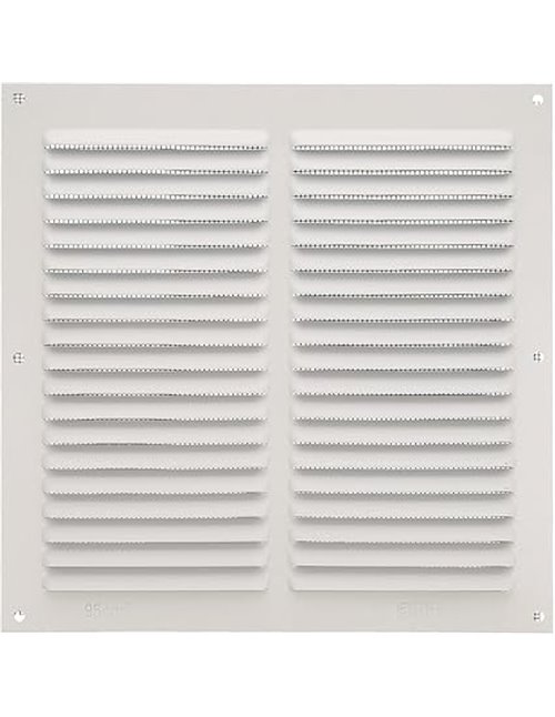 Amig - Rejilla Cuadrada de Aluminio con Mosquitera | Rejillas de ventilación para salida de aire | Ideal para techo de cocina y 