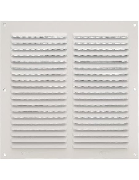 Amig - Rejilla Cuadrada de Aluminio con Mosquitera | Rejillas de ventilación para salida de aire | Ideal para techo de cocina y 