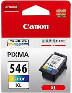 Cartucho de Tinta Color de Alto Rendimiento Canon CL-546XL Original - Imprime hasta 300 Páginas A4 (1 Cartucho) - Compatible con