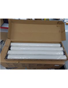 EMUCA - Patas de Mesa Regulables Ø60x710mm, Kit de 4 Patas de Escritorio, Acero, Altura Regulable 710-730mm, Color Blanco        2