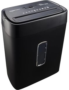 Amazon Basics Trituradora de corte cruzado con capacidad para 12 hojas (nuevlo modelo), para papel y tarjetas de crédito, Color 