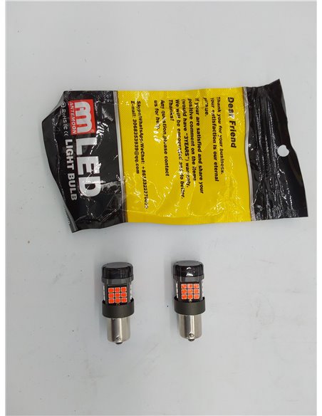 ANTEMOON P21W 1156 BA15S Bombillas LED Canbus Sin Errores Super Brillante 5000LM 12V 24V Rojo 1141 1003 7506 para Luz de Marcha 