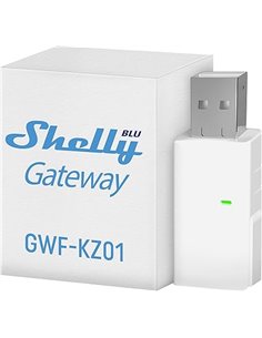Shelly BLU Gateway, Pasarela WiFi Bluetooth En Un Dongle USB-A, Automatización del Hogar, Compatible con Alexa & Google Home, Ap