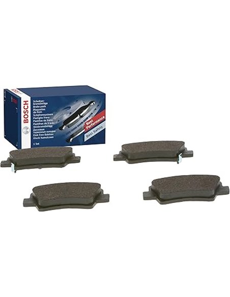 Bosch BP1478 - Pastillas de Freno para Coche Eje Trasero - Calidad Bosch - Reducción de Ruido y Polvo - Certificación ECE-R90 - 