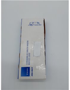 Tesa Assa Abloy 403060HN Cerradura De Embutir Para Puertas De Madera Sin Cilindro Niquelado Entrada 60 mm, Frente Cuadrado 4030  2
