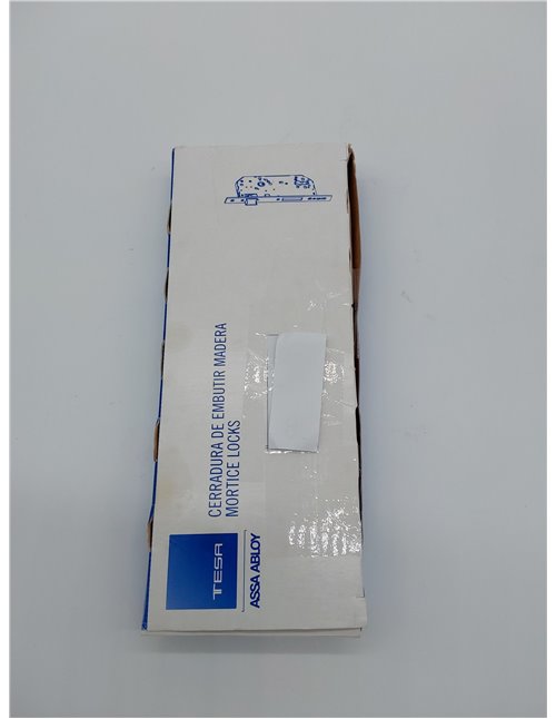 Tesa Assa Abloy 403060HN Cerradura De Embutir Para Puertas De Madera Sin Cilindro Niquelado Entrada 60 mm, Frente Cuadrado 4030 