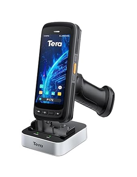Tera Pro Android Escáner de Código de Barras con Empuñadura de Pistola Ergonómico Android 11 OS Mobile PC Touch Screen 2D Rugged