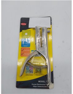 Kucaa Perforadora de mano para tarjetas de PVC, tarjetas de identificación, tarjetas de identificación, fotos (8 mm, tamaño gran 2