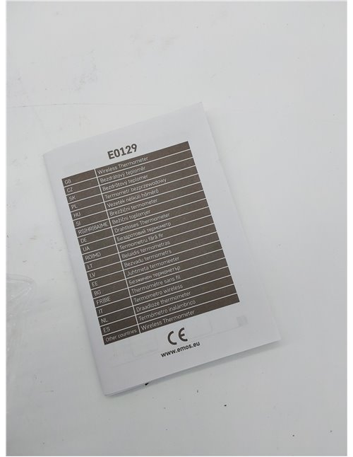 EMOS Termómetro digital con sensor exterior, medidor de temperatura exterior e interior con sensor de radio inalámbrico, alcance