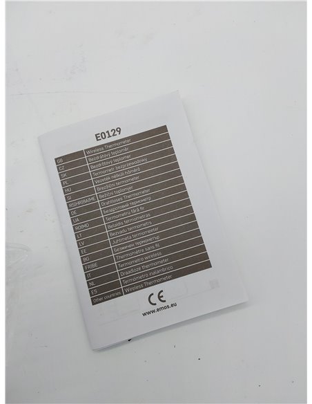 EMOS Termómetro digital con sensor exterior, medidor de temperatura exterior e interior con sensor de radio inalámbrico, alcance