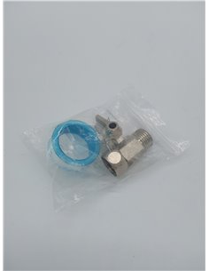 Pxyelec Adaptador de agua de alimentación RO de 1/2PT a 6,35 mm, válvula de bola, grifo de alimentación inversa        2