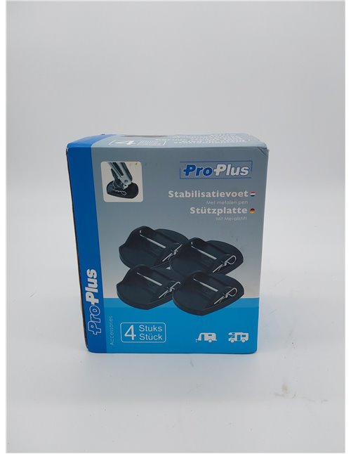 Set 4 plataformas pies soportes apoyapatas con pernos de metal, ProPlus 361528       
