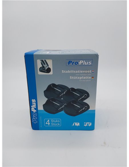 Set 4 plataformas pies soportes apoyapatas con pernos de metal, ProPlus 361528       