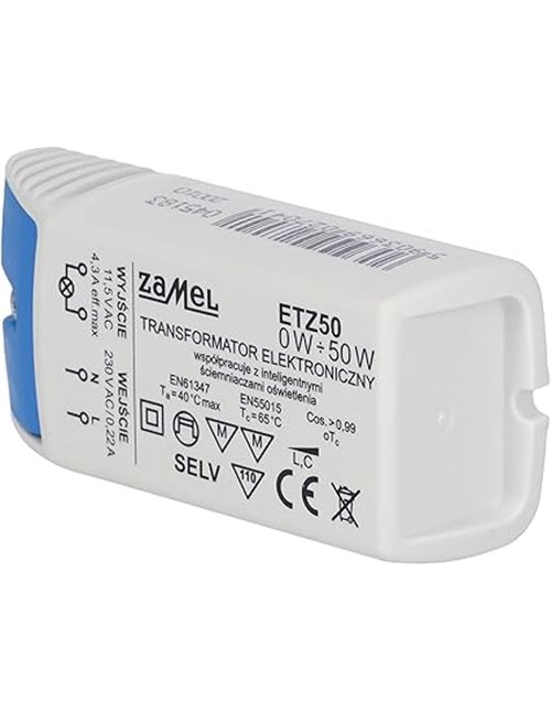 LEDIX ETZ-50 Transformador electrónico de 12 V, 50 W       