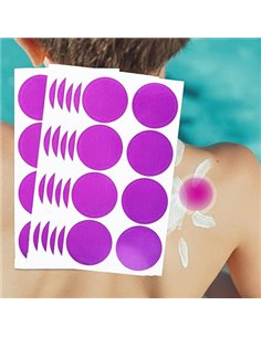 BSITSSS 48 piezas Pegatinas UV para Protector Solar, Pegatinas de Reconocimiento UV Waterproof, Autoadhesivo, Recordatorio de De