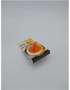 Lékué Escalfador de Huevos, Silicona platino y acero inoxidable, Naranja, 9.3 x 11 x 7.5 cm, 1 unidad        2