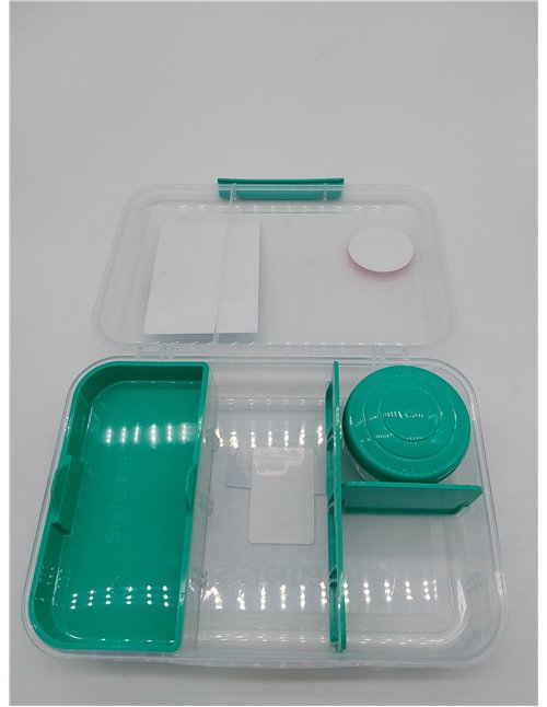 Sistema TO GO Bento Box Create | 1.48 L | Fiambreras escolares con compartimentos y olla para aperitivos | Sin BPA | 1 unidad | 