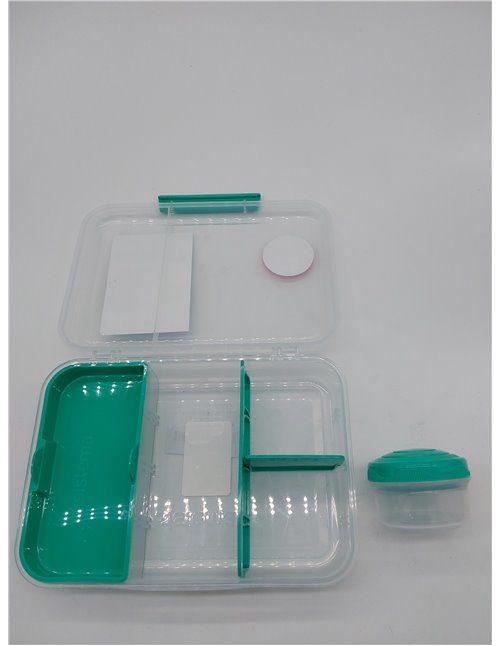 Sistema TO GO Bento Box Create | 1.48 L | Fiambreras escolares con compartimentos y olla para aperitivos | Sin BPA | 1 unidad | 