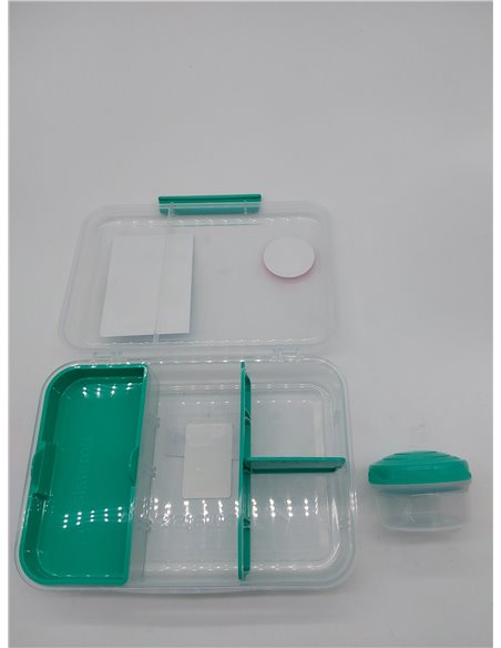 Sistema TO GO Bento Box Create | 1.48 L | Fiambreras escolares con compartimentos y olla para aperitivos | Sin BPA | 1 unidad | 