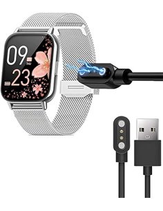 Blueshaweu Cable de carga compatible con reloj inteligente SWGOTA 2023 para mujer de 1,85 pulgadas, cable de carga para reloj in