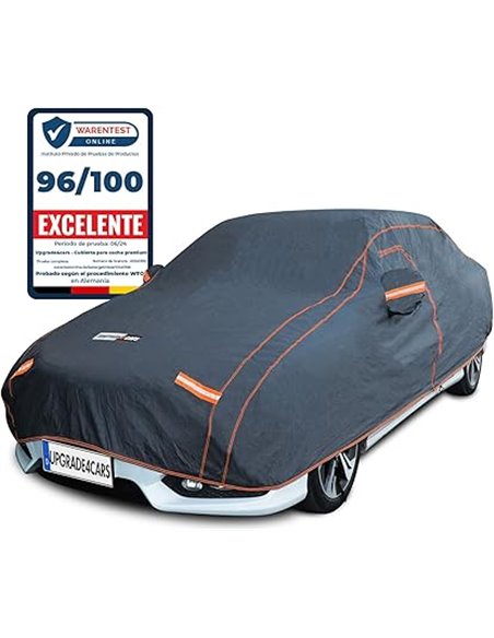 Upgrade4cars Funda Coche Exterior Impermeable Universal | Lona para Tapar para Verano & Invierno | 431 * 165 * 120 cm       