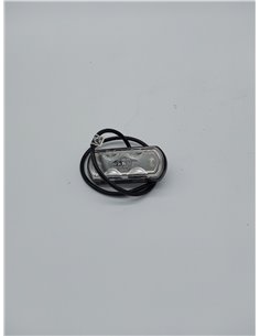 HELLA Luz de gálibo - Shapeline Tech - LED - 12V / 24V - atornillado - SAE - Color de tulipa: transparente - Cable: 500mm - 2pol 2