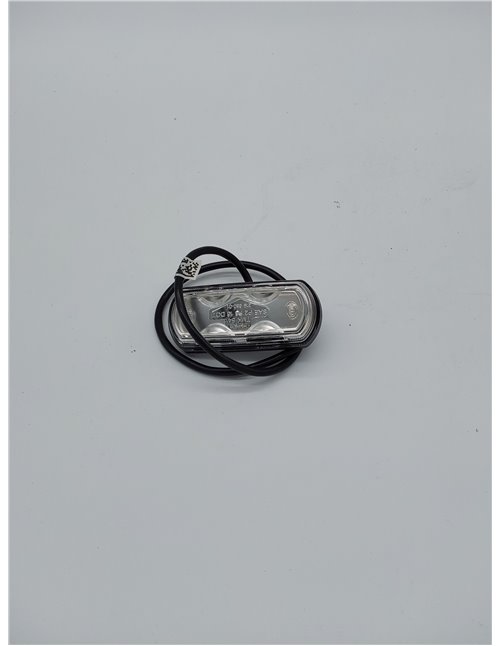 HELLA Luz de gálibo - Shapeline Tech - LED - 12V / 24V - atornillado - SAE - Color de tulipa: transparente - Cable: 500mm - 2pol