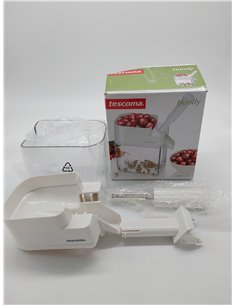 Tescoma VACIADOR DE Cerezas Handy, plástico,Acero Inoxidable, Colores Variados, 18.5 x 11.5 x 20.5 cm        2