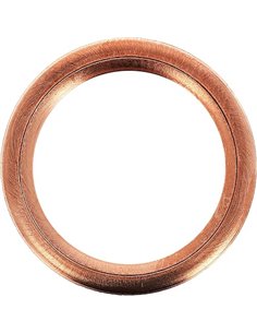 Restagraf – Junta de tapón de drenaje – 14 x 20 x 2 mm – Ref. 7371 – Cobre – Compatible con vehículos Citroen Fiat Ford Hyundai 