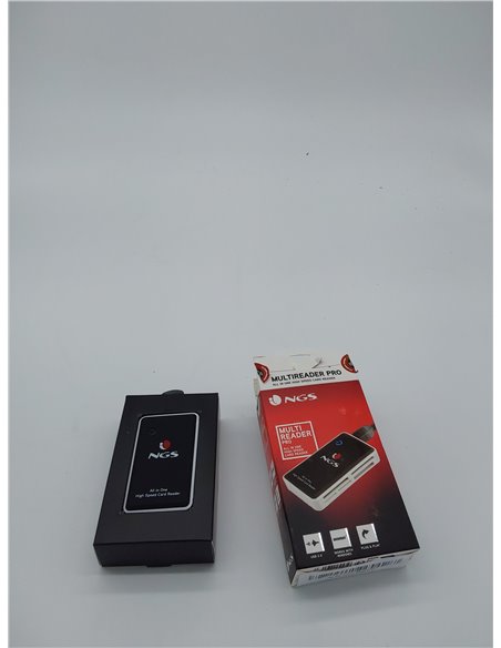 NGS CARD READER MULTIREADER PRO - USB 2.0 Lector de Tarjetas todo en 1, Color Negro       