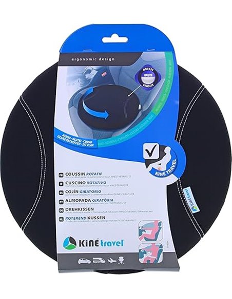 KINE TRAVEL COJÍN ROTATIVO/Disco Transfer 39x39x6cm       