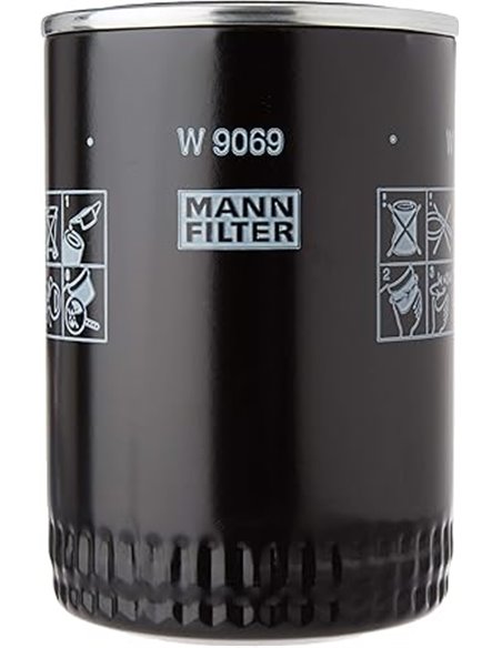 MANN-FILTER W 9069 Filtro de aceite – Para automóviles y vehículos de utilidad       