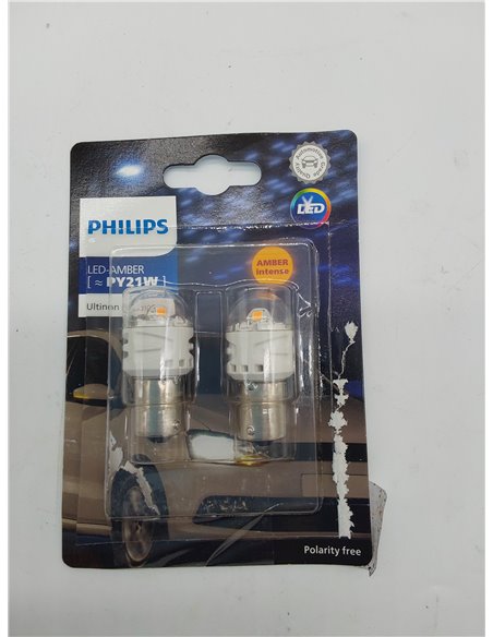 Philips Ultinon Pro3100 LED foco de señalización para automóvil (PY21W amber)       