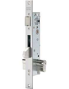 Tesa Assa Abloy 2210E203AI Cerradura Monopunto De Palanca Deslizante Para Perfiles Metálicos Para Perfiles Metálicos Inoxidable 
