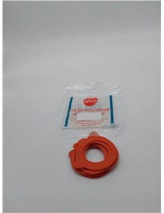 Weck Anillos de Conserva 60 mm, Poliuretano, Rojo, 10 x 60 mm        2