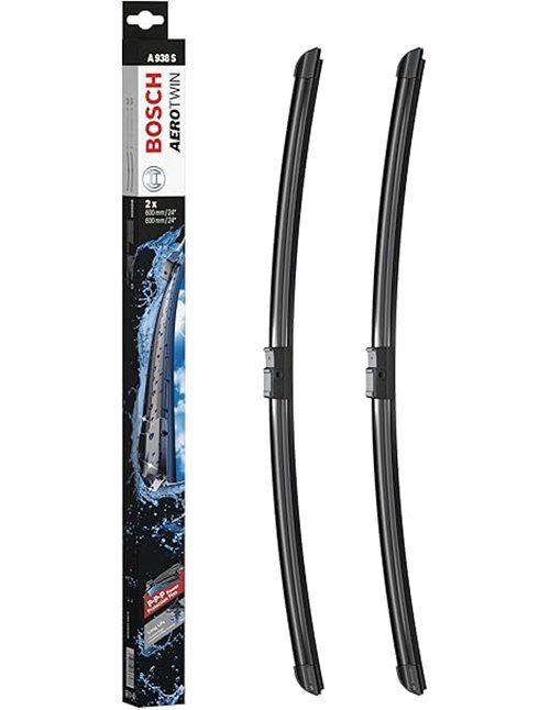 Escobilla limpiaparabrisas Bosch Aerotwin A938S, Longitud: 600mm/600mm – 1 juego para el parabrisas (frontal)       