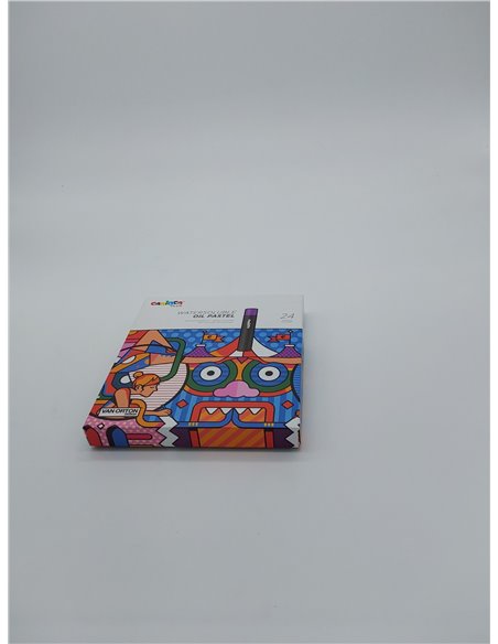 Carioca Plus Pasteles al óleo | Caja de 24 Pasteles al óleo | Solubles en Agua de Alta Opacidad | Alta Pigmentación | Uso para D
